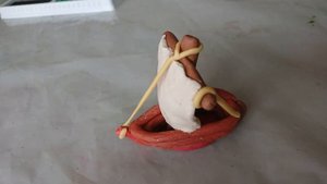 Урок труда лепка из пластилина "кораблик, парусник"