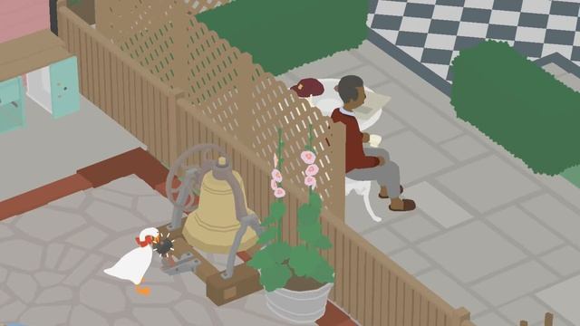 make the man spit out his tea  [ Untitled Goose Game FAST Walkthrough ] смотреть онлайн