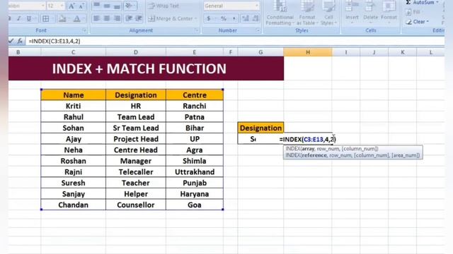 index match formula in excel #excel #exceltips #exceltutorial