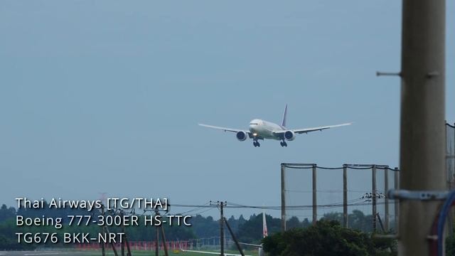 Thai Airways Airbus A350-900 Boeing 777-300ER Landing at Narita 34R | HS- THC | HS-TTC | NRT/RJAA смотреть онлайн