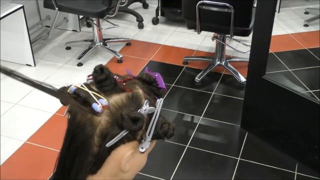 Химическая завивка на две коклюшки