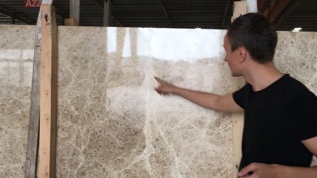 Проверка качества слэба турецкого мрамора Emperador Light смотреть онлайн