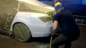 Покраска  в "белый жемчуг"