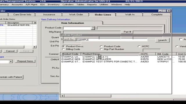 Universal Software Solutions: HDMS Software Tour - Walk In Order