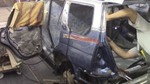 Кузовной ремонт. Старенький Субару #2. Body repair.