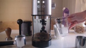 KRUPS XP442С11 VIRTUOSO Home Espresso Machine - Latte Macchiato