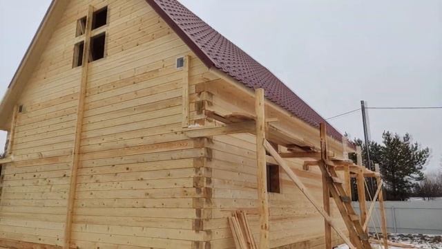 Планировка дома из бруса | Обзор жилого дома из бруса 6х8 метров смотреть онлайн