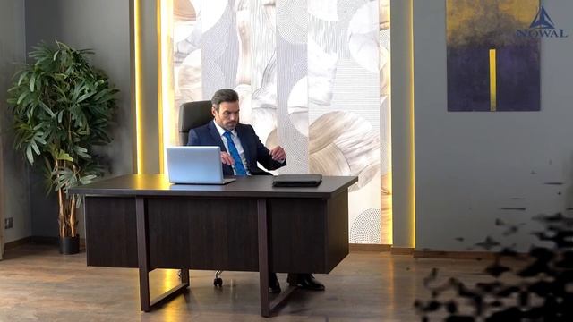 Мужской классический деловой синий костюм NowaL в клетку КД 996 оптом от производителя Россия Москв
