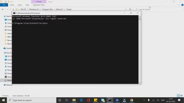 Command to install  --  robotframework-seleniumlibrary  (Robot framework Automation)