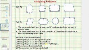 Determine True Statements About Polygons (Common Core 5/6 Math Ex 3)