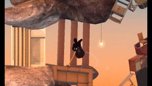Getting Over It Speedrun World Record in 1:00.962