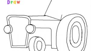 How to Draw a Tractor Easy Step by Step