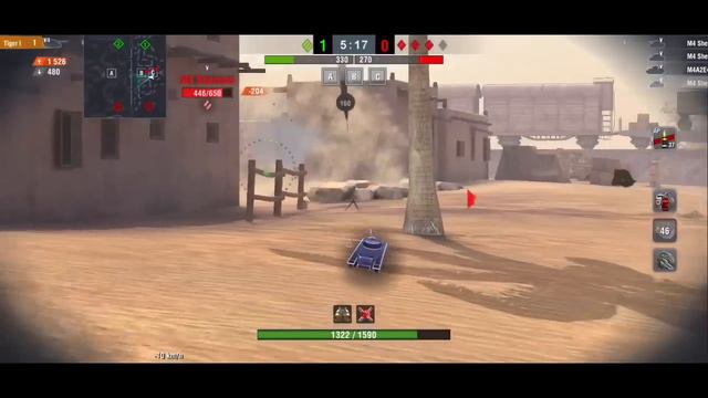 TIGER 1 VS 4 M4s CHALLENGE!!! - Can Tiger Win? | WOT BLITZ смотреть онлайн