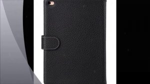 Melkco Mini PU Leather Case for Apple iPad mini 4 - Wallet Book Type-Black PU Large LC