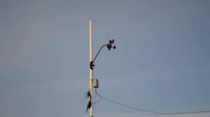 Работа ветрового генератора при скорости ветра 1,5 метра в секунду