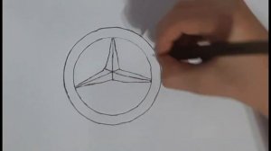 Как нарисовать значок Mercedes