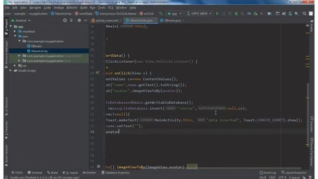 Android Studio CRUD operation | #1 | insert data into SQLite database with image смотреть онлайн