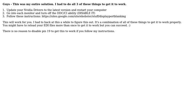 Turning DisplayPort monitor off disables monitor completely (13 Solutions!!) смотреть онлайн