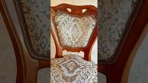 Обивка стула из румынского гарнитура
