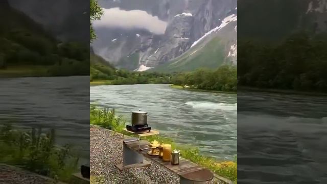 Being natural in Mountains' lap near the bank of river