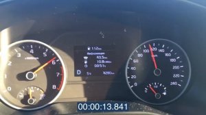 Разгон Спортейдж 4, 1,6, G4FD, 6AT, 2019. Acceleration Sportage 4 (0-100, 0-160).