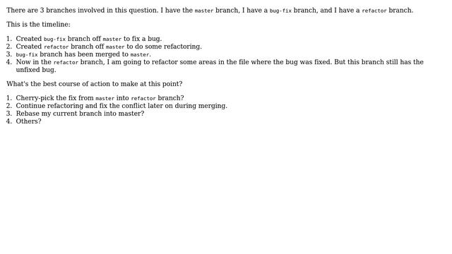 Git strategy to use when a file I am going to edit in another branch has been updated in the... смотреть онлайн
