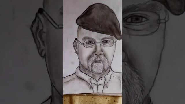 Портрет рисунок Джейми Хайнеман Разрушители легенд, my art portrait Jamie Hyneman MythBusters