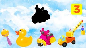 Игра для малышей   Найди тень  Угадываем тени игрушек