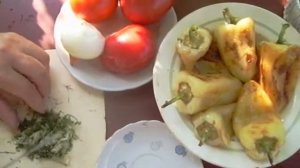 Жареный перец в томатной подливе Roasted peppers in tomato sauce