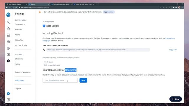 Integrate DailyBot with BitBucket смотреть онлайн