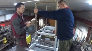 СДЕЛАЛИ ЛЕСТНИЦУ ДЛЯ БАННОГО ЧАНА