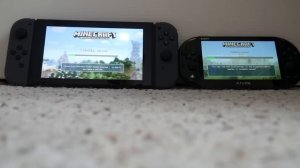 Minecraft Nintendo Switch V.S. Minecraft PSVita Comparison