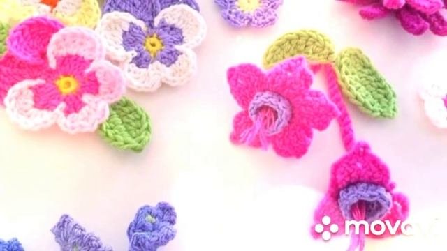 #идеи_для_вдохновения /#Ideas_for_inspiration Вязанные цветы крючком/Crocheted Flowers #цветыкрючко