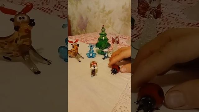 Миниатюрные фигурки из стекла. смотреть онлайн