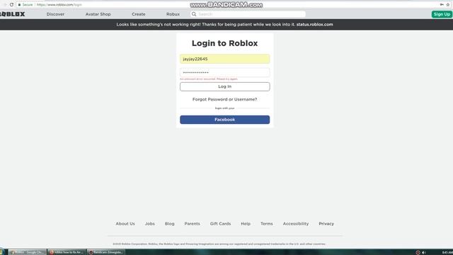cant log in in roblox An unknown error occurred. Please try again смотреть онлайн