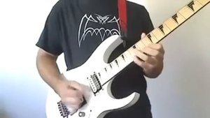 Super Contra Ending on electric guitar Hard Rock Nintendo game cover