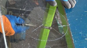 КАК ВЫРЕЗАТЬ круглое ОТВЕРСТИЕ БОЛЬШОГО РАЗМЕРА в СТЕКЛЕ? DIY WAI WAI