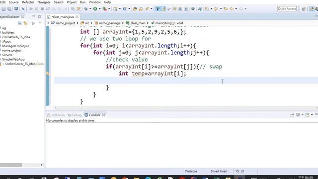 SORT IN JAVA | ALEX SANWITCH