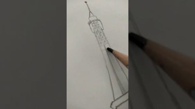 | Drawing eiffel tower | For beginners | Short # |