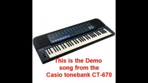 Casio ToneBank CT-670 Demo song