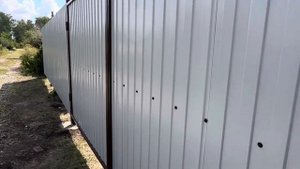 Снт Дружба Пасека 4, Челябинск . Забор из профнастила и евроштакетника .
