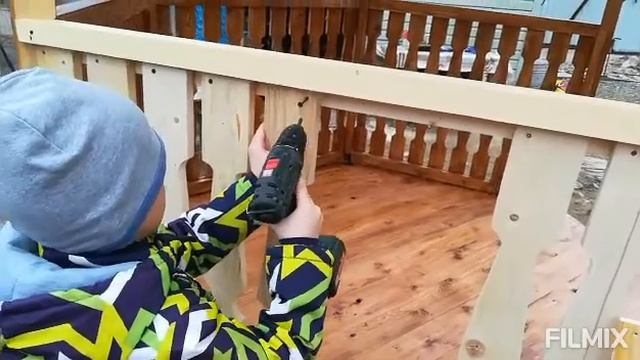 Строительство беседок, установка балясин смотреть онлайн