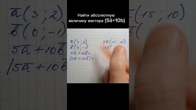 Найти абсолютную величину вектора (5ā+10b) #ент #задачи #ент2023 #казахстан #алгебра #математика