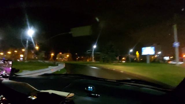 Краснодар.Дороги ночного города.