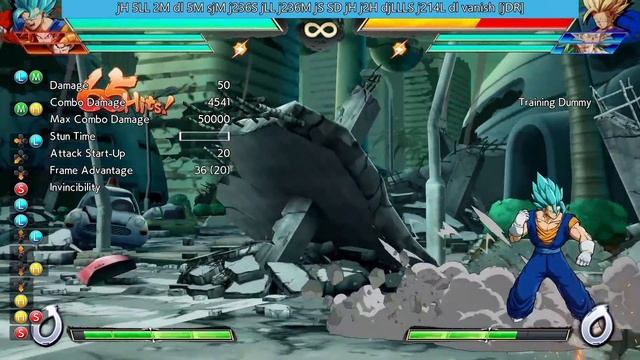 [OUTDATED] DBFZ 1.29 Vegito BnB / Advanced Combos | DRAGON BALL FighterZ