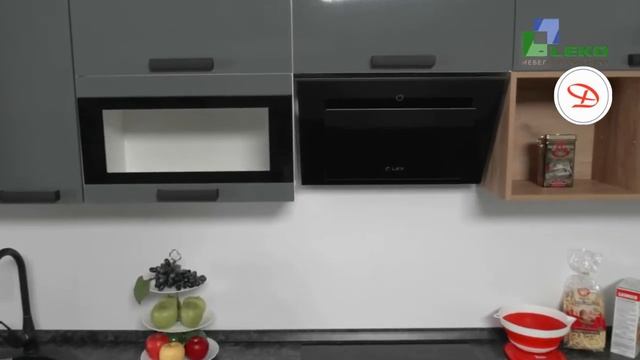 студия ДаринаКухни.рф - кухня АЛЯСКА Серый / Белый лёд