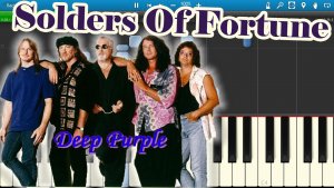 Deep Purple - Solders Of Fortune [Piano Tutorial] Synthesia