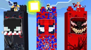 ЧАНК ВЕНОМ ПРОТИВ ЧЕЛОВЕК-ПАУК ПРОТИВ КАРНАЖ МАЙНКРАФТ 100% ТРОЛЛИНГ ДЕВУШКА ЛОВУШКА MINECRAFT