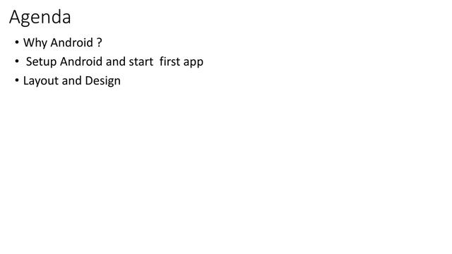 Android development Introduction. why android?