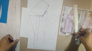 Искусственная шубка. Выкройка,Моделирование английского воротника.